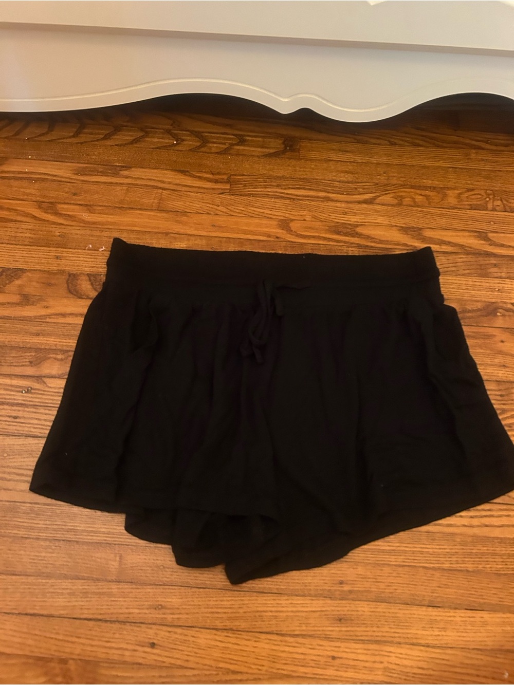 Target Black Athletic Lounge Shorts with Drawstring